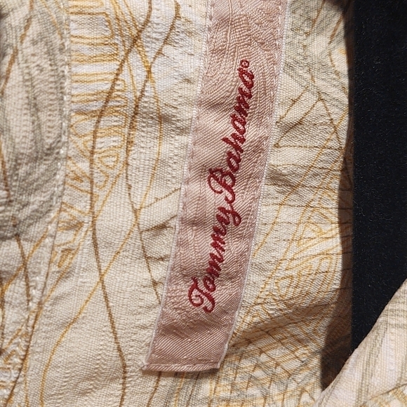 Tommy Bahama Green Hawaiian Floral Silk Shirt Sz L - Picture 5 of 10